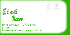 elek nan business card